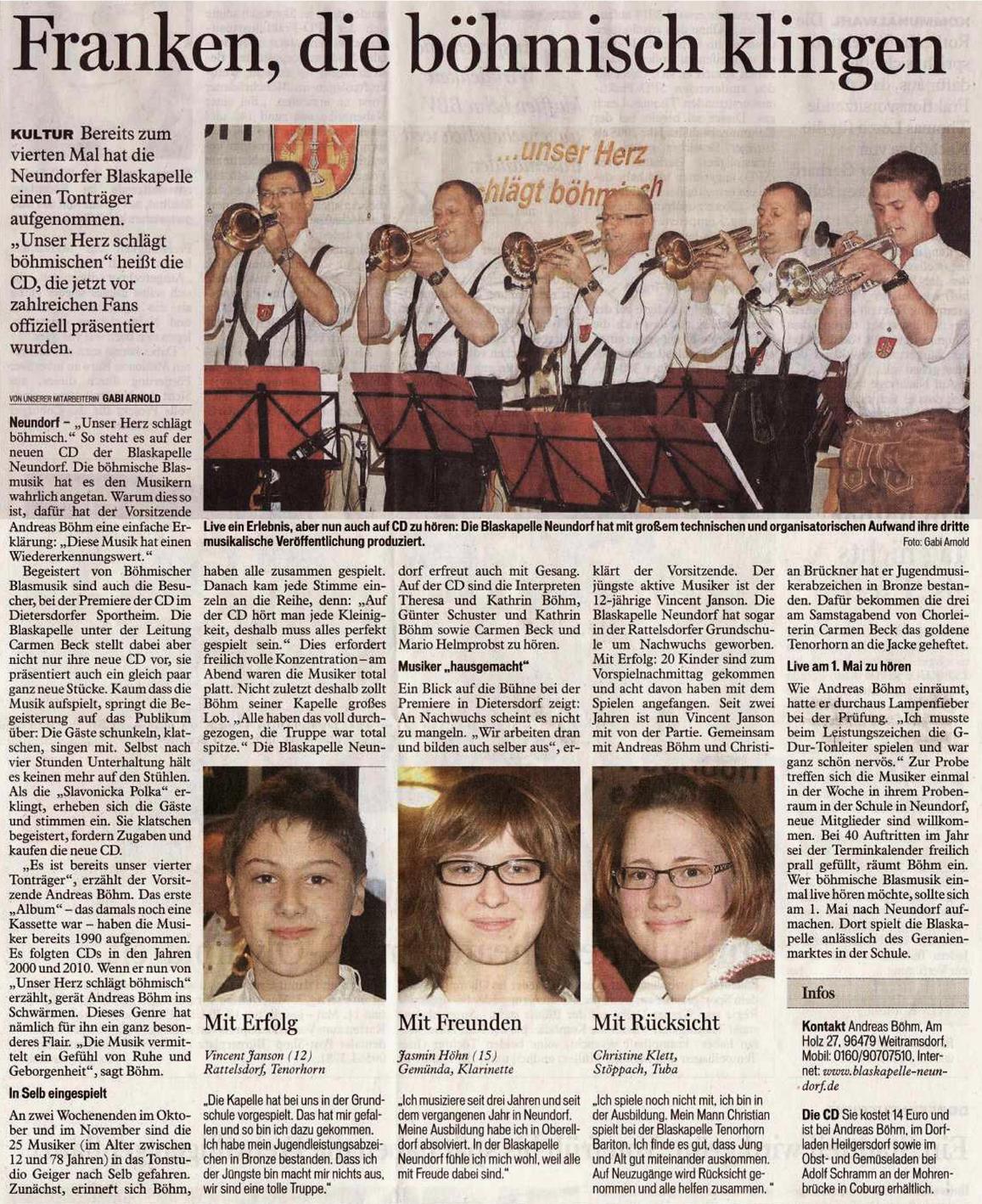 2013 CD Vorstellung 2013 TB