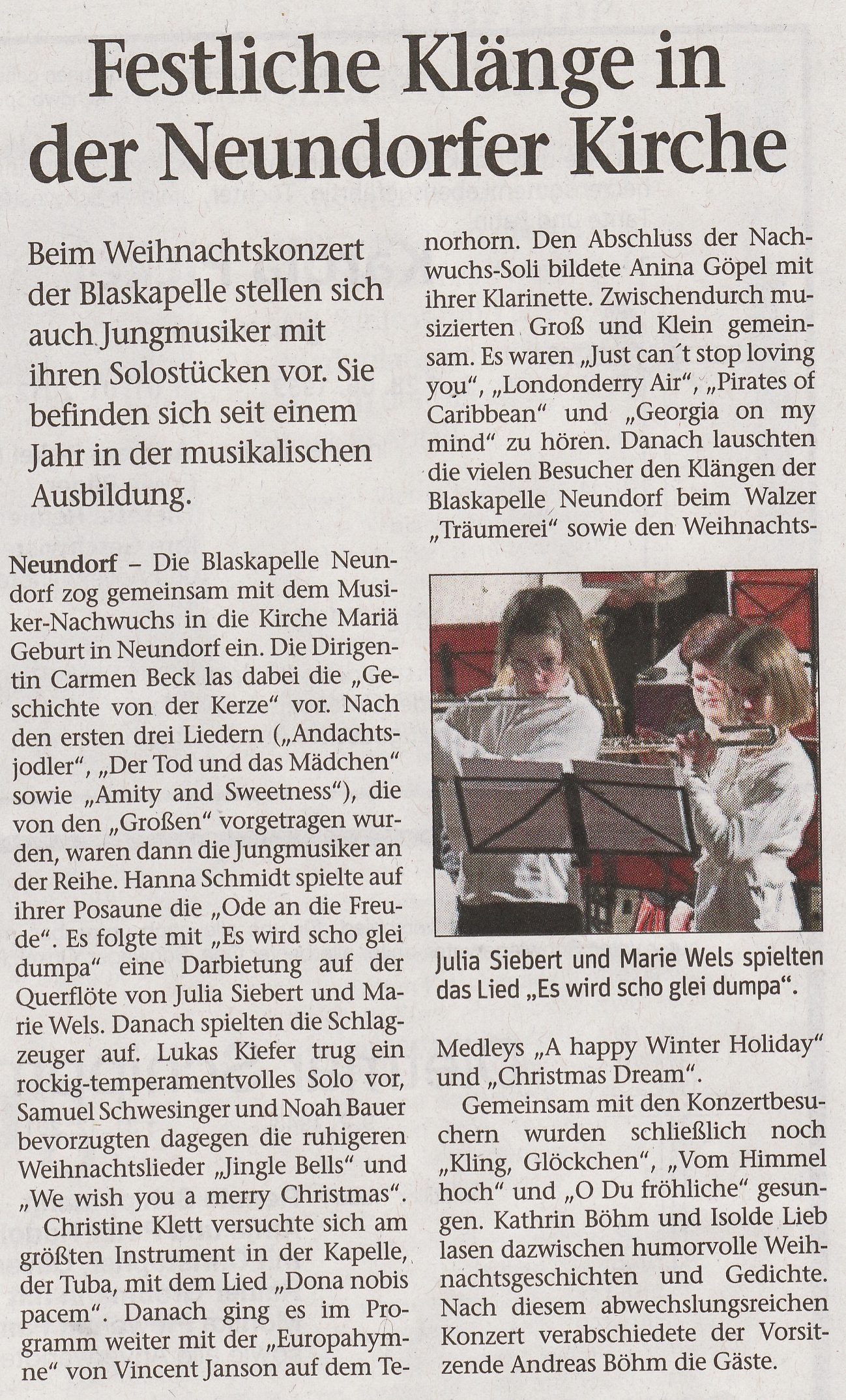 Weihnachtskonzert 2011 NP